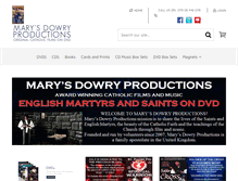 Tablet Screenshot of marysdowryproductions.org